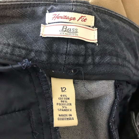 Bass Heritage Fit Gray Bootcut Pants Sz 12 - Picture 5 of 5